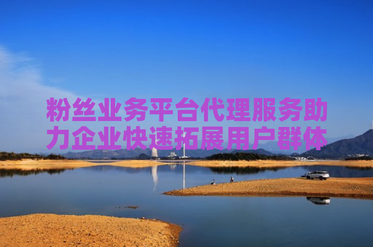 粉丝业务平台代理服务助力企业快速拓展用户群体。