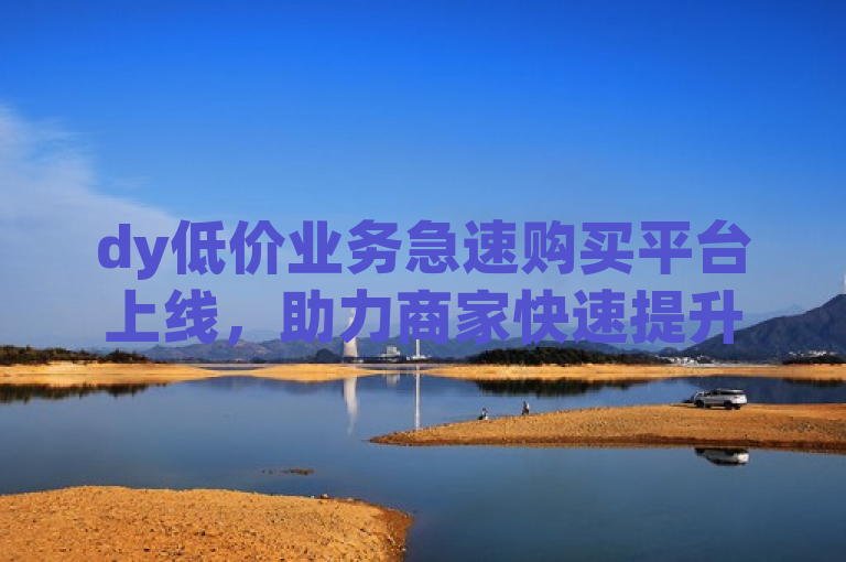 dy低价业务急速购买平台上线，助力商家快速提升曝光率。