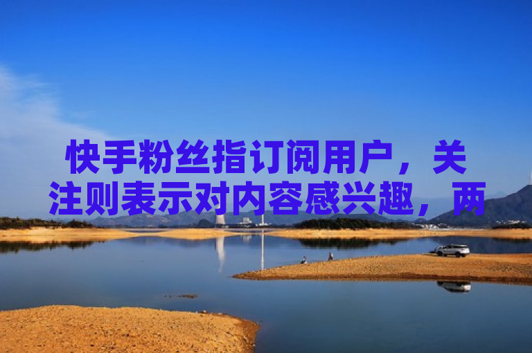 快手粉丝指订阅用户，关注则表示对内容感兴趣，两者在互动程度上有所不同。
