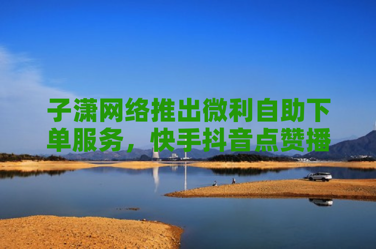 子潇网络推出微利自助下单服务，快手抖音点赞播放仅需1毛起。
