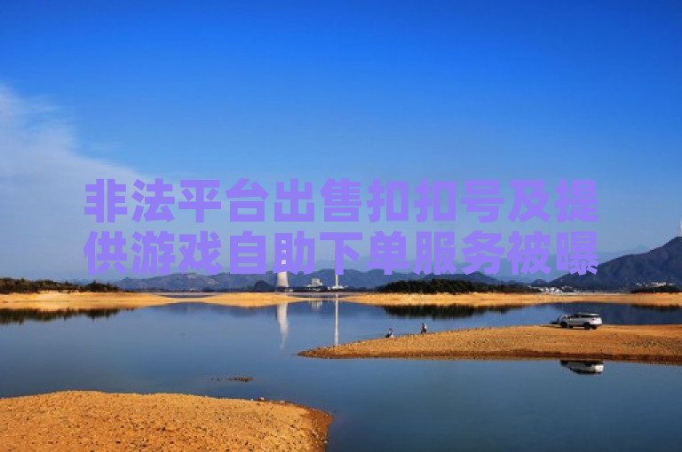非法平台出售扣扣号及提供游戏自助下单服务被曝光。