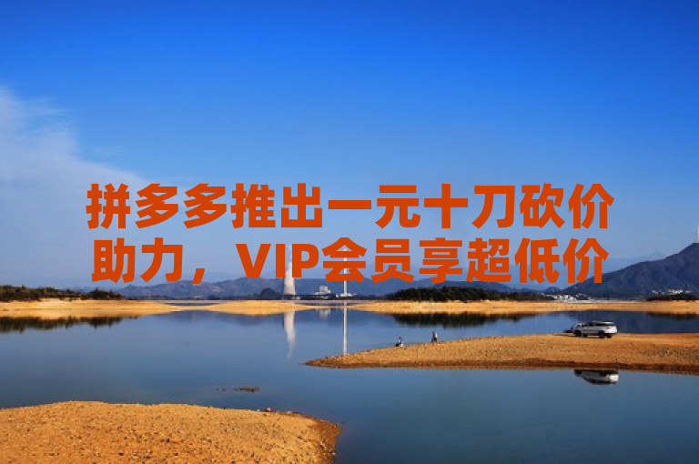 拼多多推出一元十刀砍价助力，VIP会员享超低价货源批发。