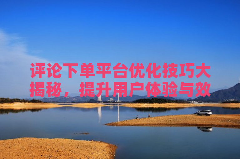 评论下单平台优化技巧大揭秘，提升用户体验与效率。