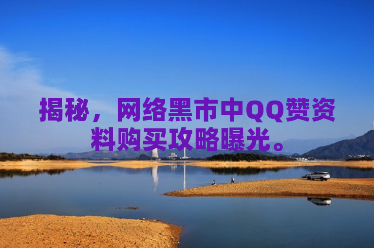 揭秘，网络黑市中QQ赞资料购买攻略曝光。