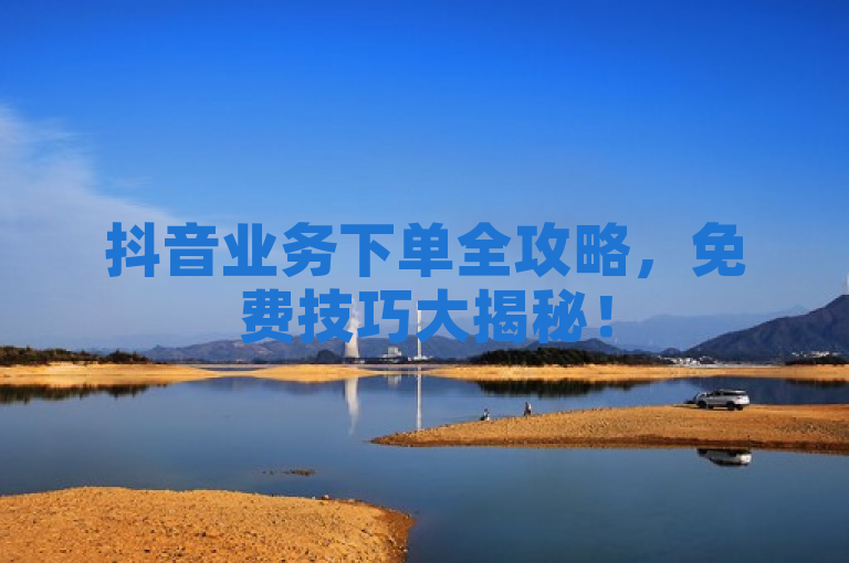抖音业务下单全攻略，免费技巧大揭秘！