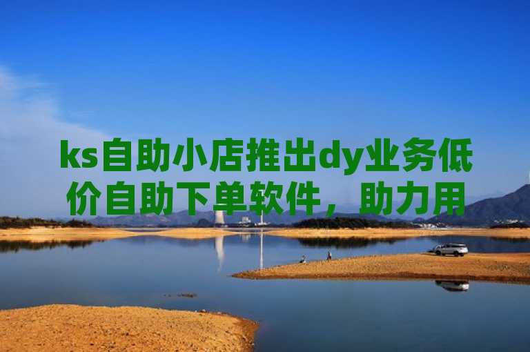 ks自助小店推出dy业务低价自助下单软件，助力用户便捷高效完成订单。