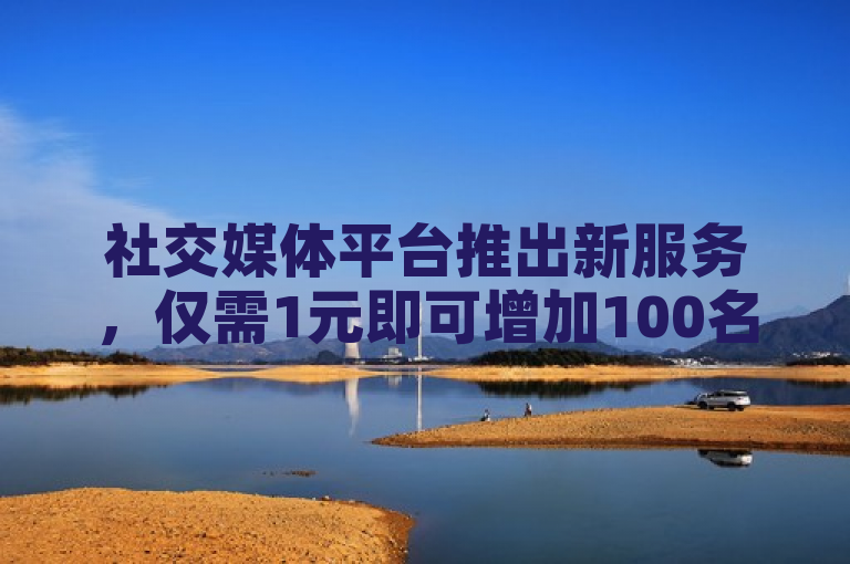 社交媒体平台推出新服务，仅需1元即可增加100名粉丝。