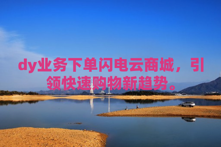 dy业务下单闪电云商城，引领快速购物新趋势。