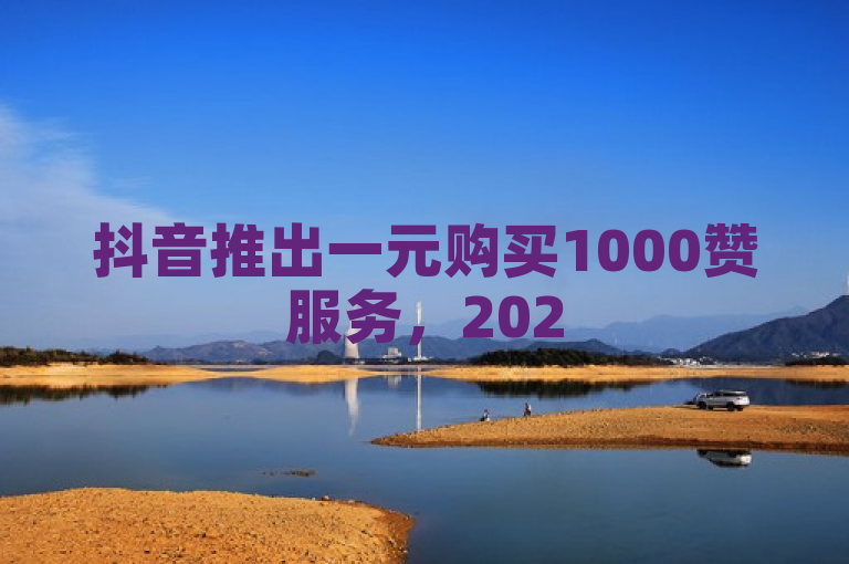 抖音推出一元购买1000赞服务，2025年网络营销新趋势。