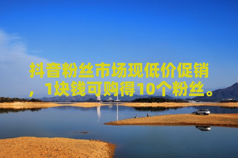 抖音粉丝市场现低价促销，1块钱可购得10个粉丝。