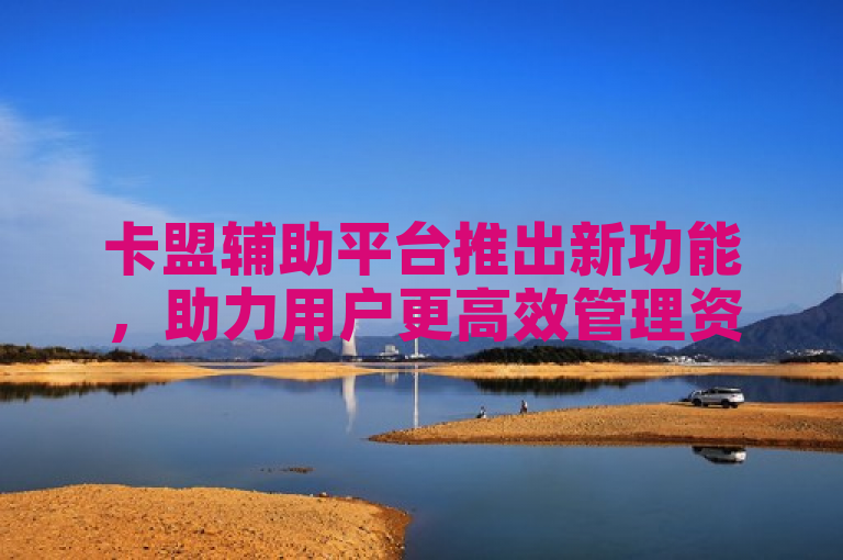 卡盟辅助平台推出新功能，助力用户更高效管理资源。