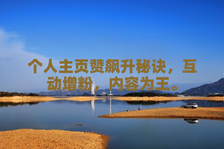 个人主页赞飙升秘诀，互动增粉，内容为王。