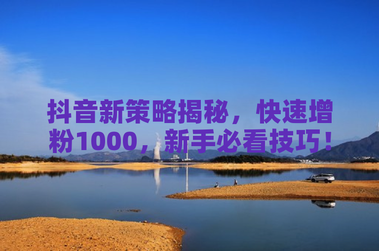 抖音新策略揭秘，快速增粉1000，新手必看技巧！