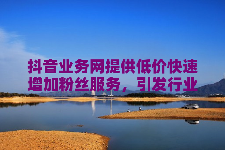 抖音业务网提供低价快速增加粉丝服务，引发行业关注。