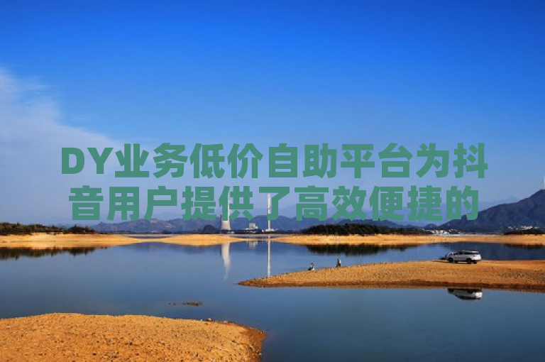DY业务低价自助平台为抖音用户提供了高效便捷的下单服务，助力用户轻松提升账号互动率和粉丝数量。