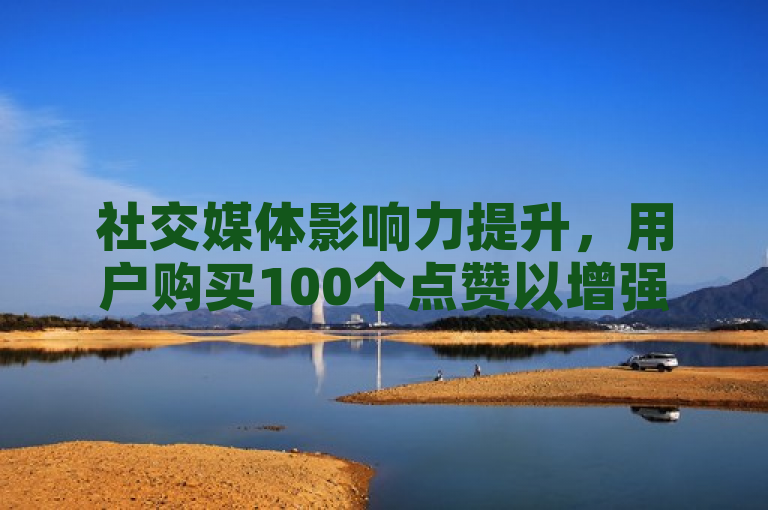 社交媒体影响力提升，用户购买100个点赞以增强个人或商业页面的可见度和吸引力。