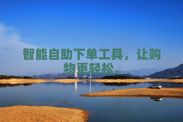 智能自助下单工具，让购物更轻松。