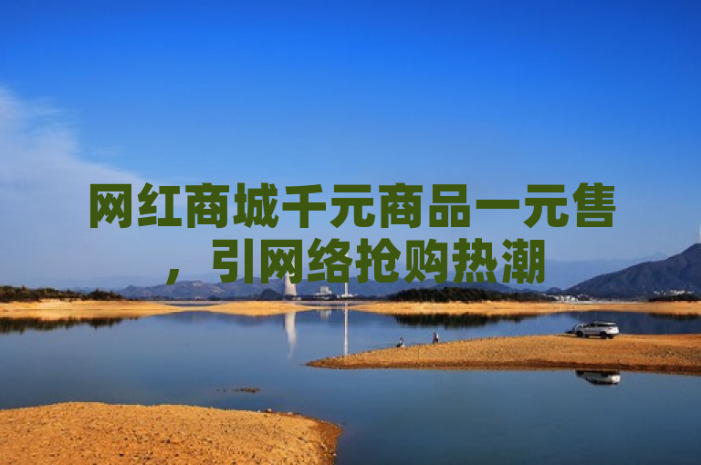 网红商城千元商品一元售，引网络抢购热潮
