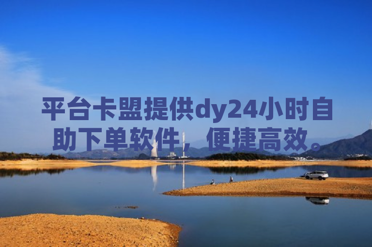 平台卡盟提供dy24小时自助下单软件，便捷高效。