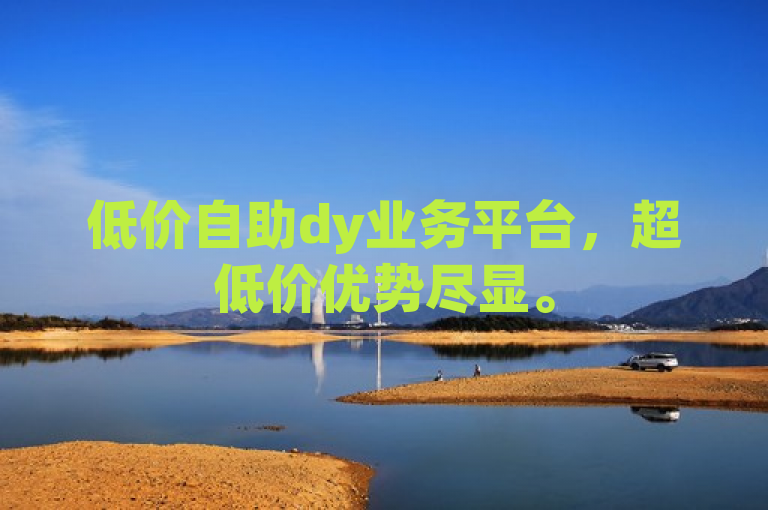 低价自助dy业务平台，超低价优势尽显。