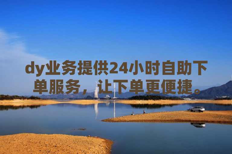dy业务提供24小时自助下单服务，让下单更便捷。