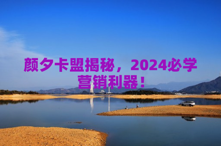 颜夕卡盟揭秘，2024必学营销利器！