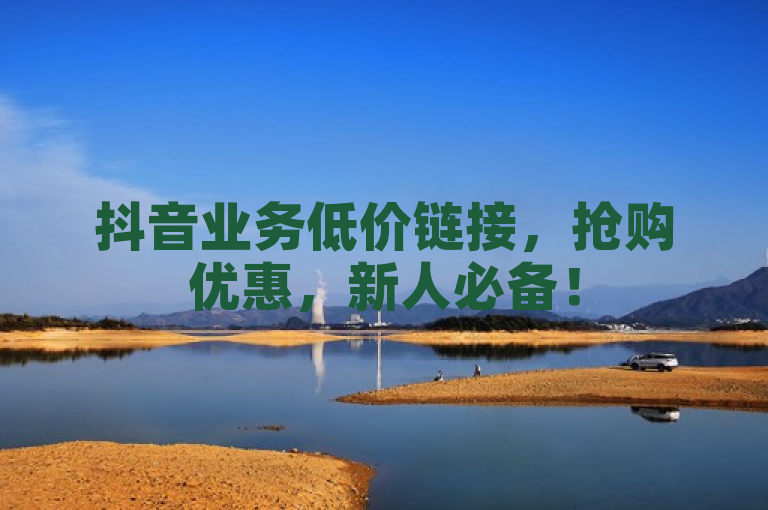 抖音业务低价链接，抢购优惠，新人必备！