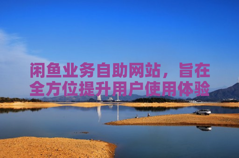 闲鱼业务自助网站，旨在全方位提升用户使用体验。