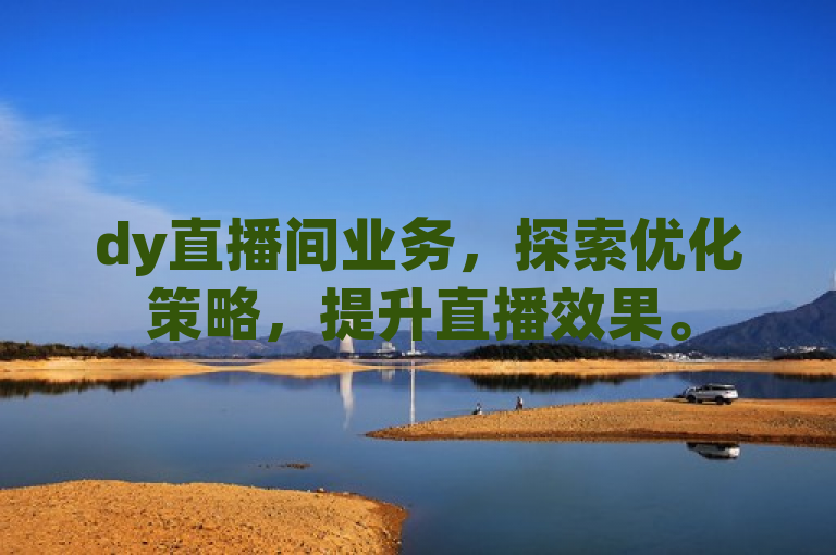 dy直播间业务，探索优化策略，提升直播效果。