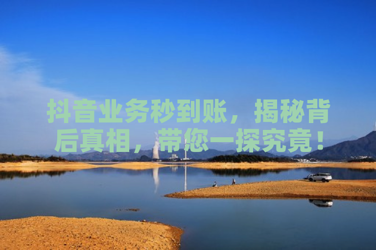 抖音业务秒到账，揭秘背后真相，带您一探究竟！