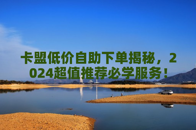 卡盟低价自助下单揭秘，2024超值推荐必学服务！