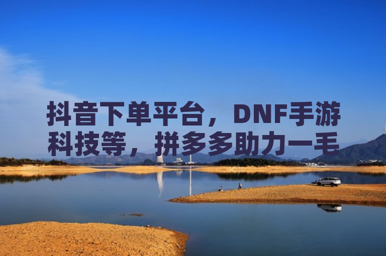 抖音下单平台，DNF手游科技等，拼多多助力一毛十刀网站，卡盟低价下单。