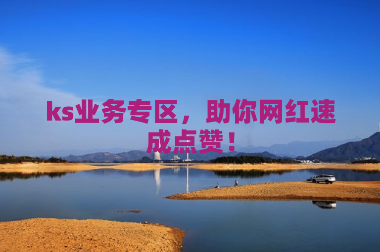 ks业务专区，助你网红速成点赞！