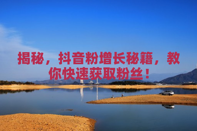 揭秘，抖音粉增长秘籍，教你快速获取粉丝！