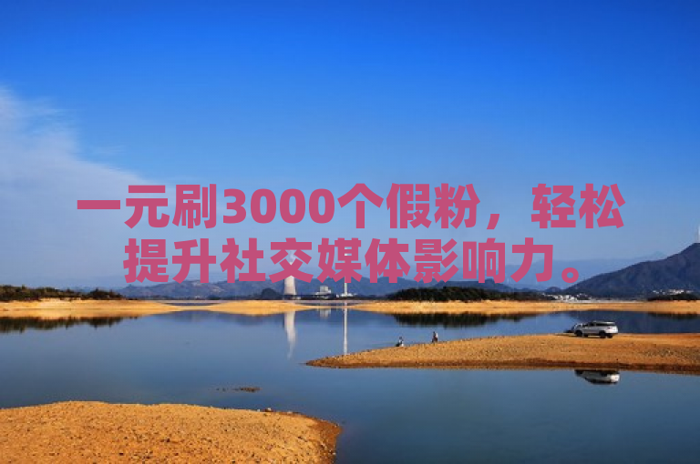 一元刷3000个假粉，轻松提升社交媒体影响力。