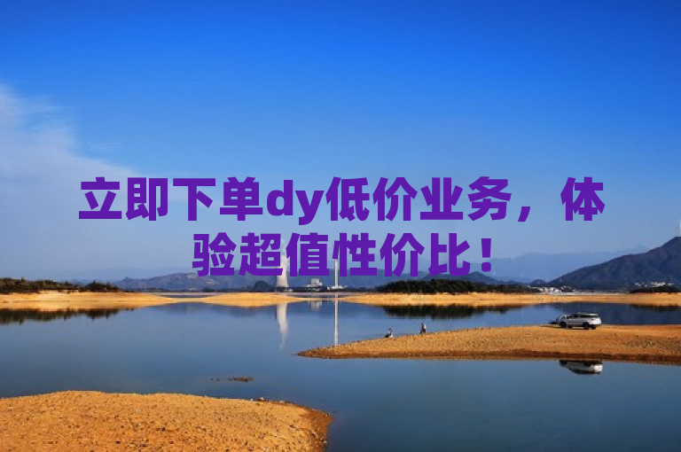 立即下单dy低价业务，体验超值性价比！