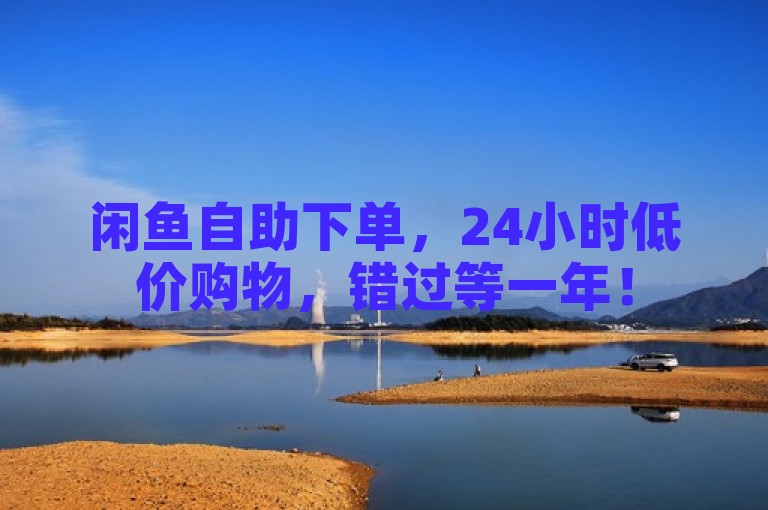 闲鱼自助下单，24小时低价购物，错过等一年！