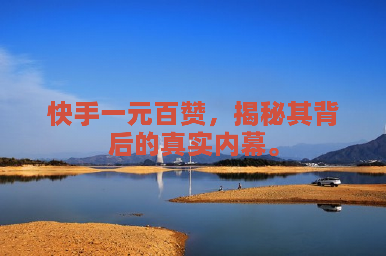 快手一元百赞，揭秘其背后的真实内幕。
