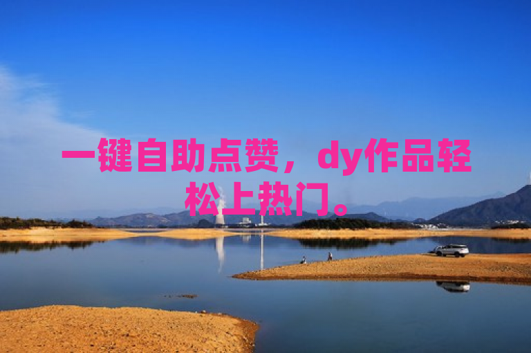 一键自助点赞，dy作品轻松上热门。
