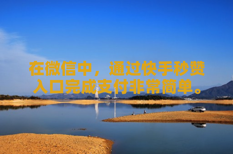 在微信中，通过快手秒赞入口完成支付非常简单。