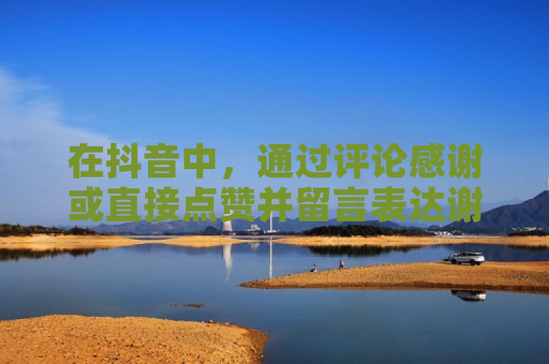 在抖音中，通过评论感谢或直接点赞并留言表达谢意是常见且恰当的方式。