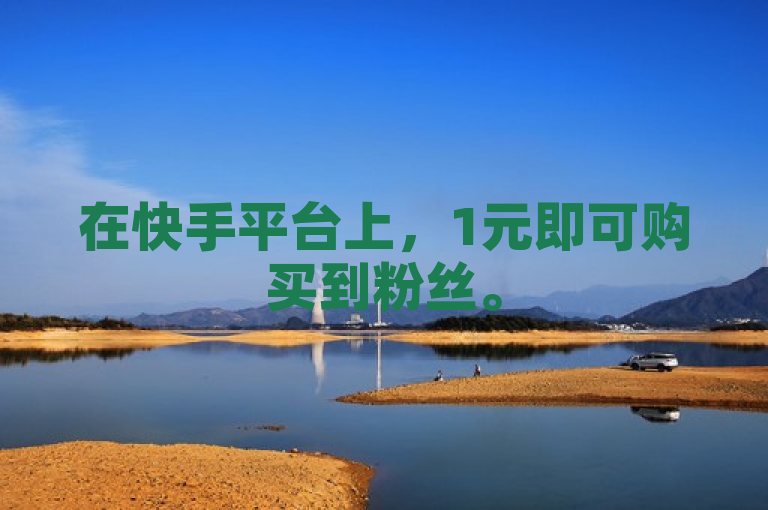在快手平台上，1元即可购买到粉丝。