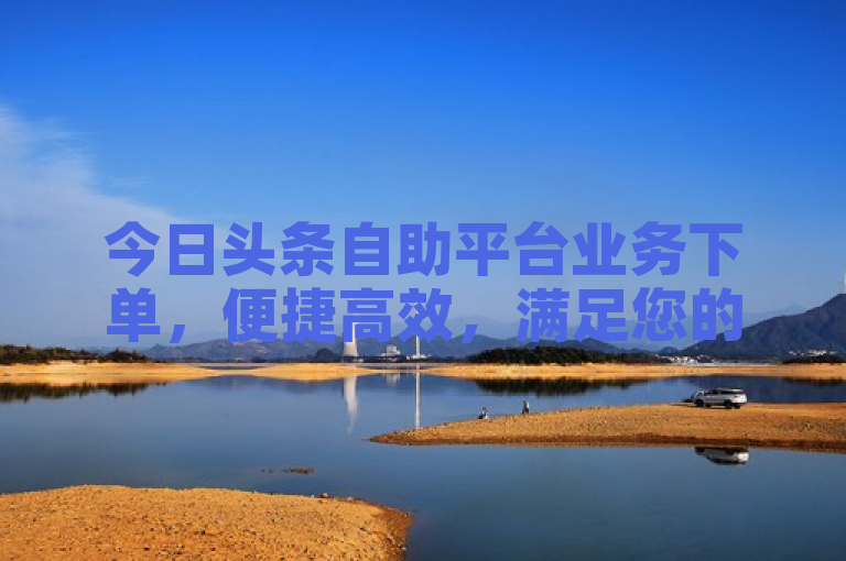 今日头条自助平台业务下单，便捷高效，满足您的个性化需求。