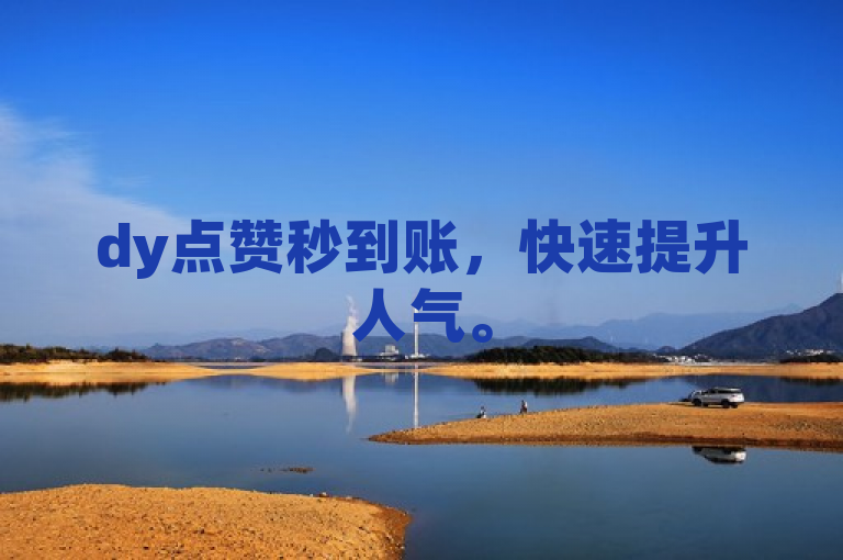 dy点赞秒到账，快速提升人气。
