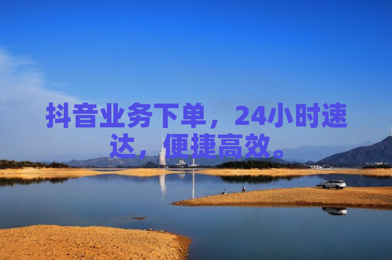 抖音业务下单，24小时速达，便捷高效。
