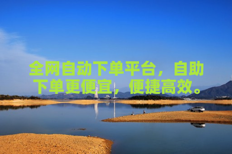 全网自动下单平台，自助下单更便宜，便捷高效。