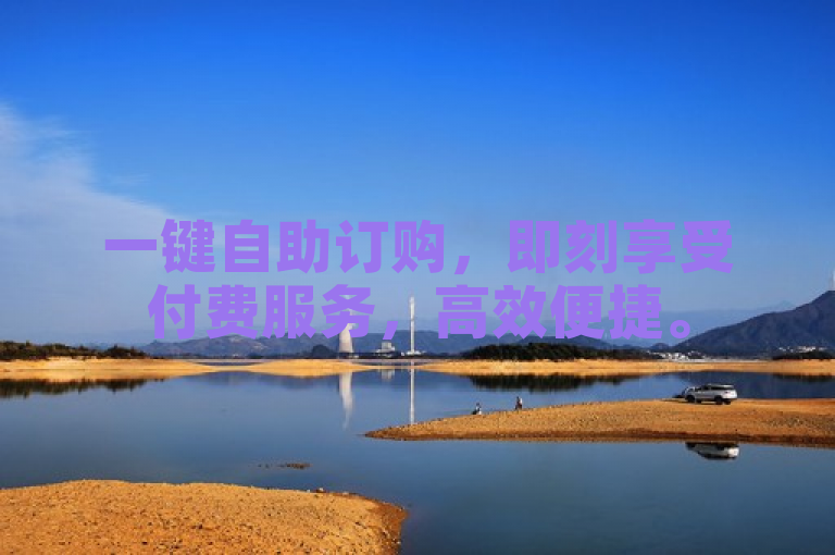 一键自助订购，即刻享受付费服务，高效便捷。
