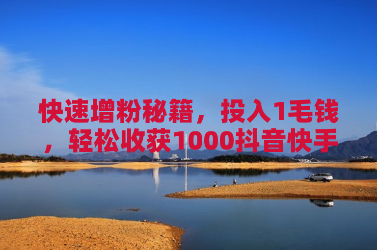 快速增粉秘籍，投入1毛钱，轻松收获1000抖音快手粉丝！