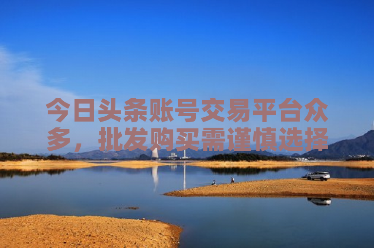 今日头条账号交易平台众多，批发购买需谨慎选择正规平台。