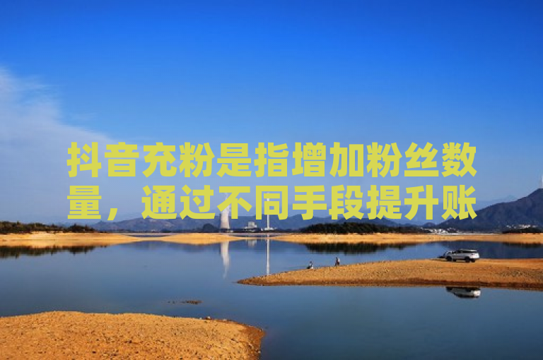 抖音充粉是指增加粉丝数量，通过不同手段提升账号影响力。